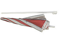 Indywidualne logo Projekt Przenośny parasol plażowy Tkanina poliestrowa 3,00 mm z żebrami dostawca
