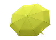 Żółty składany parasol, lekki składany parasol Mocna rama dostawca