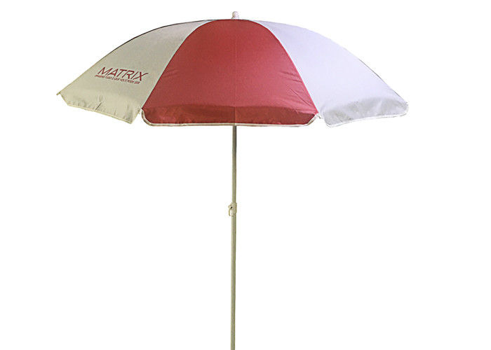 Indywidualne logo Projekt Przenośny parasol plażowy Tkanina poliestrowa 3,00 mm z żebrami dostawca