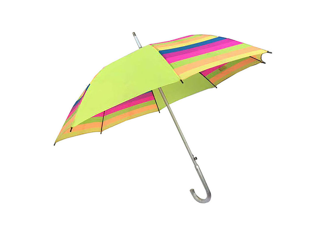 Kolorowy parasol elastyczny z uchwytem J, parasol prosty z uchwytem anty uv dostawca