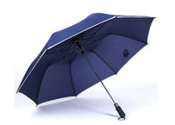 Automatycznie składany parasol golfowy Uchwyt w kształcie litery J Tkanina poliestrowa / pongee dostawca