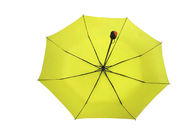 Żółty składany parasol, lekki składany parasol Mocna rama dostawca