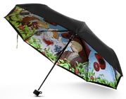 Kompaktowy parasol podróżny z tkaniny poliestrowej / pongee, automatyczny parasol podróżny dostawca
