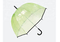 Poe Fabric Przezroczyste plastikowe parasole przeciwdeszczowe, przezroczysta kopuła parasolowa Auto Open dostawca