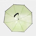 Poe Fabric Przezroczyste plastikowe parasole przeciwdeszczowe, przezroczysta kopuła parasolowa Auto Open dostawca
