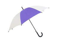 Fioletowo-białe drukowane parasole golfowe Plastikowy uchwyt z haczykiem Metalowy trzonek 10 mm dostawca