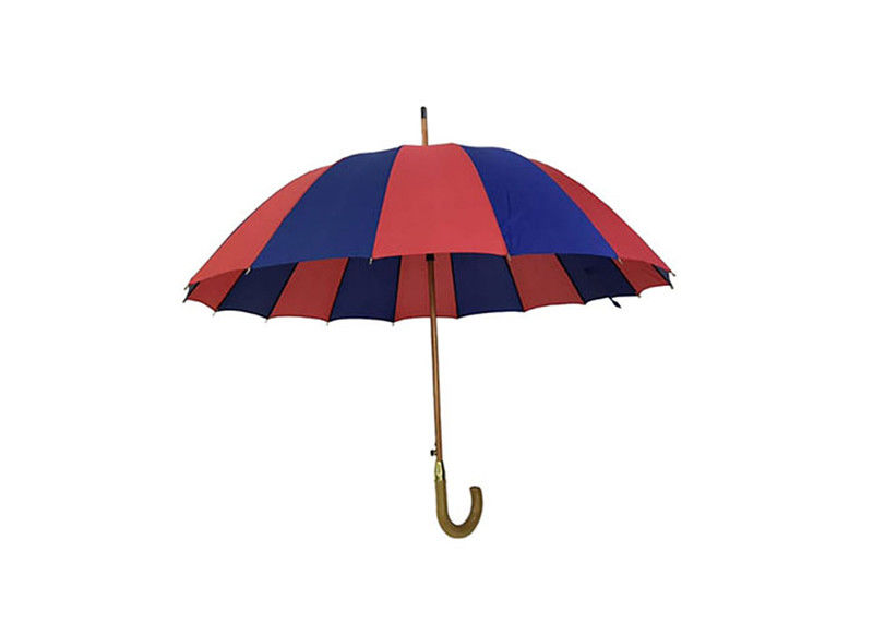 Lekki drewniany parasolkowy parasol 26 cali Drewniany wałek 14 mm Wiatroodporny dostawca