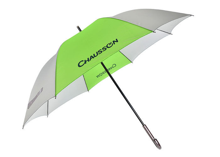 Biały trwały, odporny na wiatr parasol golfowy, materiał o wysokiej gęstości wodoodporny dostawca