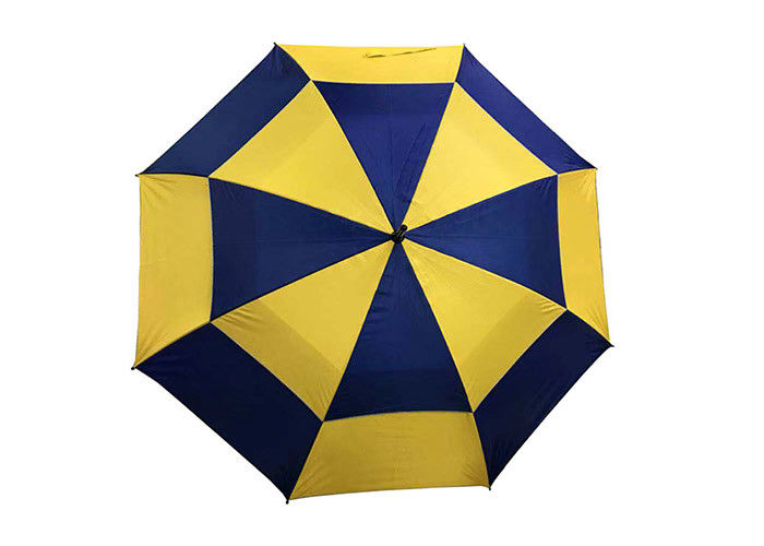 Wiatroodporny męski parasol obsługiwany jedną ręką, parasol golfowy z podwójnym baldachimem dostawca